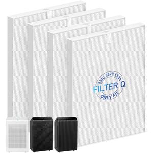 4 Pack 5510 5520 5530 Filter Q For Winix 5510 5520 5530 Air Purifier