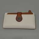 Travelambo Wallets Women RFID Large Capacity Luxury Waxed Leather Clutch Wallet Multi Card Organizer (Beige & Red Brown)