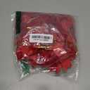 Tenn Well 24pcs Velvet Bows for Christmas Tree, Red Christmas Bow Garland with Gold Twist Ties for Xmas Ornaments, Wreaths, Garland, Gifts and Holiday Home Dcor