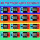 APZ 7 Video Game Party Favors for Kids,Video Game Keychain Party Birthday Supplies,Goodies Bags Stuffer,Carnival Prizes,Treasure Box Toys