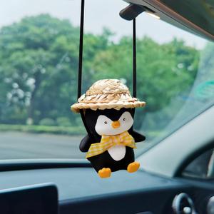 Wonuu Cute Astronaut Car Pendant Hanging Ornament Rearview Mirror Charm Decoration for Car Decor Accessories