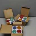 Votive Candle Holders 12Pcs,Glass Candelabra Candles Holders for table centerpiece,Colored multicolor Polka dot vintage votives Bulk for wedding,return gift (Colorful,Set of 12)
