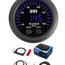 Water Temperature Gauge with 1/8NPT Sensor & Bracket 150C Digital LED Display Water Coolant Temperature Gauge for Cars Trucks Ships Vehicle Automotive Boat Marine 2/52mm (Blue)
