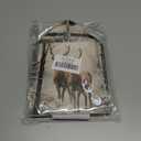 Grace Yonks Winter Tissue Box Cover Square, Two Deer in Snow Forest Design Cube Case for Facial Tissues, 5.2" PU Leather. (102)