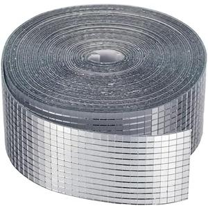 SATINIOR Mini Disco Ball Mirror Tiles Mini Square Glass Tiles 5 x 5 mm Self Adhesive Mirror Stickers, Decorative Craft DIY Accessory Mirrors Mosaic Tiles (24000 Pcs)