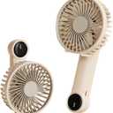 3-Speed Adjustable Portable USB Rechargeable Handheld Fan with 180 Rotatable Design