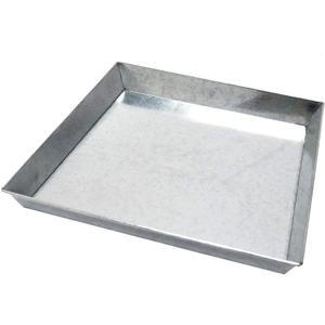 Galvanized Steel Fireplace Ash Pan - 17'' x 17''