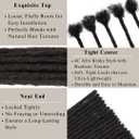 0.2-0.8cm Locs 8-18 I nch 20 Strands 100% Real Human Hair Dreadlock Extensions for Man/Women Permanent Loc Extensions Bundles Can Be Dyed Bleached Curled & Twisted (0.4CM, 1B, 18 INCH)