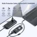 BURFLO 90W 65W AC Adapter Charger Compatible with HP Elitedesk 705 800 805 G1 G2 G3 G4 G5 G6 Mini PC Desktop; for HP ProDesk 260 600 400 405 G1 G2 G3 G4 G5 G6 Mini Power Supply