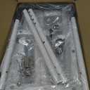 Step Stool with Handle for Adults and Seniors, Heavy Duty One Step Wooden Platform Stool with Adjustable Handrail, Wide Non Slip Footstool for Bedside, Bathroom and Home