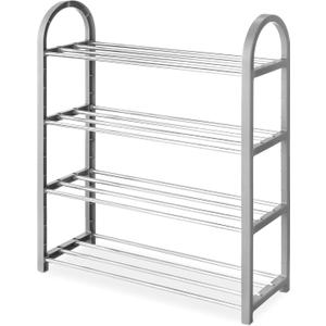 Whitmor 4-Tier, Compact Closet Shelves (Paloma Gray), (18.4 x 49.5 x 64.1 cm)