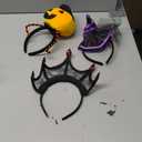 JOYIN 3 Pcs Halloween Headbands Pumpkin, Bat, Witch, Ghost, Witch Legs, Spider Web for Halloween Party, Costume, Trick or Treating, Cosplay Decoration (One Size Fits All)