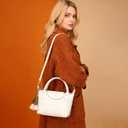 Small Cute Crossbody Purse with Top-Handle Plaid Shoulder Bag and Pocketbooks for Women Girl Vegan Leather Handbag | Soft Vegan Leather