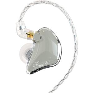 BASN Bmaster Triple Drivers in Ear Monitor Headphone with Two Detachable Cables Fit in Ear Suitable for Audio Engineer, Musician (Grey)