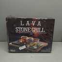 Artestia Hot Stone Grill Set for Steak, 2 Pcs Lava Rock Cooking Stones with Bamboo Serving Tray, 3 Sauce Bowls & Plate, Tabletop Steak Stone BBQ Grill for Indoor Outdoor Dining, 8.46 x 6.49 in