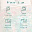 Boho Throw Blanket - 90"x90" 100% Cotton Ultra Soft Lightweight Spring Blanket, 4-Layer Breathable Muslin Blankets for Bed Couch, Reversible Green Floral Printed Bohemian Cotton Quilt