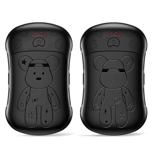 Hand Warmers Rechargeable, WXX Pocket Size Electric Handwarmers 2 Pack, Portable Pocket Heater 8-18 Hrs Long Heating, Hand Heater for Raynauds, Camping, Christmas Outdoor Mens Gifts Black