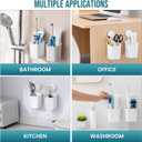 TAILI Suction Toothbrush Holder 2 Pack, Tumblers Replacement Shower Toothbrush Holder for Wall, Powerful Toothpaste Toothbrush Suction Cup, Self-draining Shower Razor Holder, Kitchen Tableware Holder