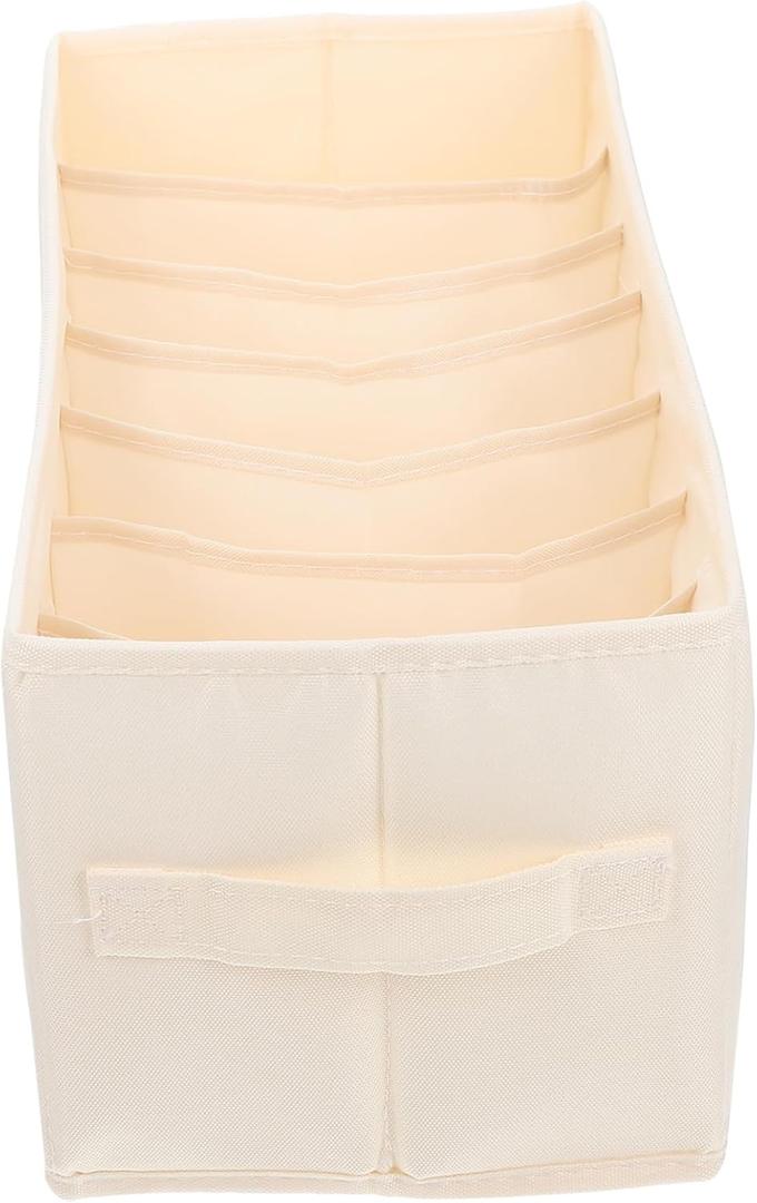 Clothes Organizer for Closet 7 Compartment Drawer Storage Bag for T Shirts Jeans & Garments Foldable Organizing for Wardrobe & Home Storage