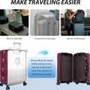 Transparent PVC Suitcase Cover, No Disassembly Required Clear Luggage Protector Suitcase Cover