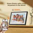 Digital Photo Frame,10.1 Inch Frameo Digital Picture Frame, 1280x800 IPS LCD Touch Screen,Auto-Rotate,16GB, Supports SD Cards,Share Moments Instantly via Frameo App from Anywhere,Gifts for Your Loves