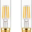 ToBeGreat T30 Light Bulbs 4 Watt Equivalent 40W Bulb E26 Tubular Bulbs T10 LED Bulb Warm White 2700K,Desk Lamp,Bedbroom Bathroom Dimmable,Chandelier,2 Pack (5 In (2pack))