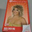 fun shack 80s Wigs for Women, 80s Rocker Costume Women, 80s Rocker Wig Women, Blond 80s Wig, Rockstar Wigs Women
