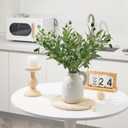 Heleze 10 PCS Artificial Olive Branch Greenery Stems Fake Plants with 72 Leaves for Vase Faux Olive Branches Home Decor Indoor 18 Inch