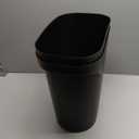 IRIS USA Small Trash Can Wastebasket with Handle, 6 Gallon / 24 Quart, 2-Pack, for Bathroom, Office, Bedroom, Under Sink, Kitchen, Garbage - Black