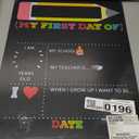 Horizon Group USA My First & Last Day of School Double-Sided Chalkboard Sign, 12 x 16