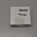 Enhon 4-1/4" OD Shower Drain Assembly, Snap in Shower Base Drain and Matte Black Round Grid Strainer Cover, Fits 2 in. Schedule 40 ABS and PVC Pipes, Stainless Steel Cap, ABS Drain Base