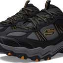 Skechers Men's Stamina at Upper Stitch Sneaker (13 Wide, Black/Charcoal)
