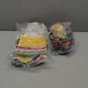 Panitay 6 Sets Tiny Sombrero Hats Mini Serapes for Bottles Beer Poncho Cover Sombrero Bottles Topper for Mexican Fiesta Party Decor