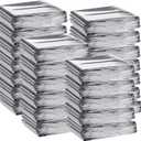 Macarrie 100 Pack Emergency Thermal Blankets Silver Foil Survival Blanket Kit for Outdoors, Camping, Hiking, Homeless, First Aid