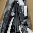 PERLESMITH Rolling TV Stand with Lockable Wheels for 32-86 Inch TVs Holds up to 132 Lbs, Height Adjustable Mobile TV Stand on Wheels with Laptop Shelf, Rolling Tv Cart Max VESA 600x400mm PSTVMC01