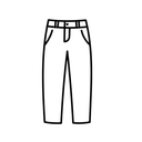 Flamingals Pants Navy Blue XL