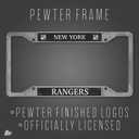 Rico Industries NHL Hockey Pewter License Plate Frame 12" x 6" (One Size, Team Color)