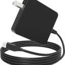 65W USB C Laptop Charger Compatible with Asus Zenbook 14, Fits for Microsoft Surface Pro X, PD3.0 Type C Fast Charging Wall Charger Computer AC Adapter & 8.2Ft Power Cord