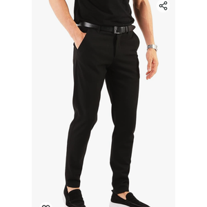 Mens Slim Fit Pants - Stretch Cotton Chinos Pants - Casual Golf Business Skinny Dress Pants for Men ,Size Medium