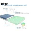 Lumex Select Hospital Bed Mattress, Multi-Layer Medical Foam, Fluid-Resistant, Twin XL, 35x80"