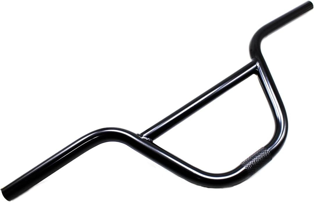 BMX Handlebar Swallow Shaped High-Carbon Steel 585mm 22.2mm Handle Bar Bicycle Parts Bike Accessories,Black, (WS01-CBBK-A)