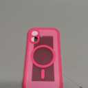 BERFY for iPhone 17 Case, Compatible with MagSafe, Built-in Privacy Screen Protector and Camera Protection, Anti-Spy Full Body Shockproof Matte Phone Case for 17 6.3", Hot Pink