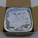 Veken Innovation Award Winner Stainless Steel Cat Water Fountain, 95oz/2.8L Automatic Pet Fountain Dog Water Dispenser with Replacement Filters & Silicone Mat, Gifts for Christmas, Cats, Dogs (Silver)