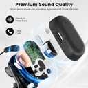 Wireless EarHook Earbuds,Bluetooth 5.4 Open Ear Sports Headphones,Air Conduction Over The Ear Headphones,40Hrs Playtime,IPX5 Waterproof Earphones for Worksout Running