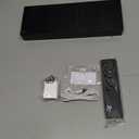 Alampan 12" Large Digital Wall Clock with Remote Control, USB Powered, Corded RGB LED Clock with Full Screen Display, Big Numbers, for Classroom, Living Room, Elderly, Wall Mounted, DST, KSJ-01, Black