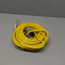 POWGRN 50 ft 12/3 Outdoor Extension Cord Waterproof Heavy Duty with Lighted Indicator End 12 Gauge 3 Prong, Flexible Cold-Resistant Long Power Cord Outside, 15Amp 1875W SJTW Yellow ETL Listed