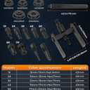 2 in 1 Blind Hole Bearing Puller & Bearing Press Kit, 16pc Bearing Remover & Installer Set with Seal Driver & 5 Bearing Adapters and Expandable Collet 8-29mm for Bicycle, Motorcycle