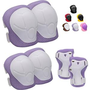 Knee Pads for Kids Knee Pads and Elbow Pads Set Toddler 3-10 Years Protective Gear Set for Girls Boys with Wrist Guards for Skating Cycling Bike Rollerblading Scooter 