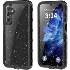 Lunivop Compatible with Samsung Galaxy A16 5G Case 6.7'' Waterproof DustproofIP68 Underwater Diving Swim Clear Built-in Screen Protection Lanyard Military Grade Full Body Phone Cases