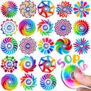 50 Pack Fidget Spinner for Kids Mini Sensory Fidget Toys Bulk Adults Kid with Autism ADHD, Classroom Prizes Treasure Prizes Box Toys for Classroom Pinata Stuffers Anxiety Stress Relief Fidgets Bulk